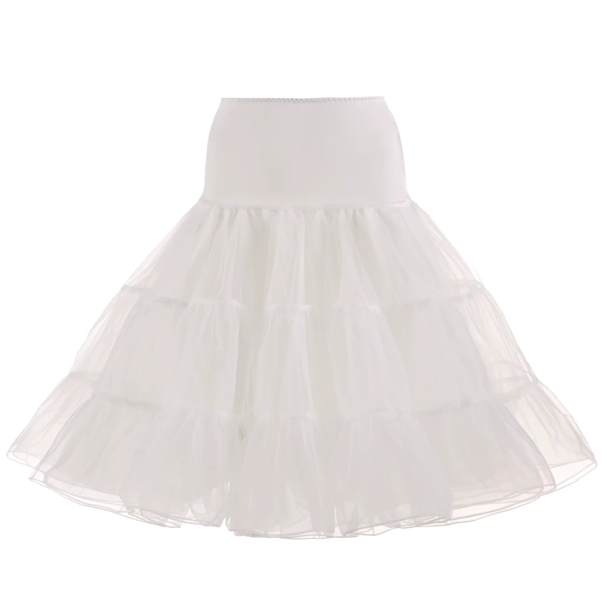 Women'S 50S Vintage Tulle Petticoat Half Slip Tutu Underskirt