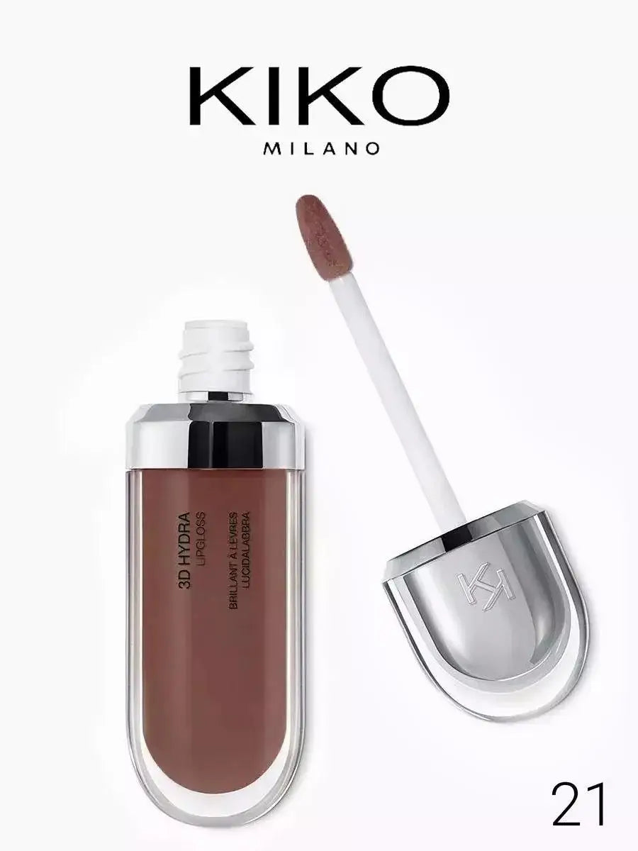 Kiko Lip Gloss Maquillaje Long-Lasting Moisturizing and Easy to Apply Kiko Milano Color 01, 04, 18, 19, 20, 21