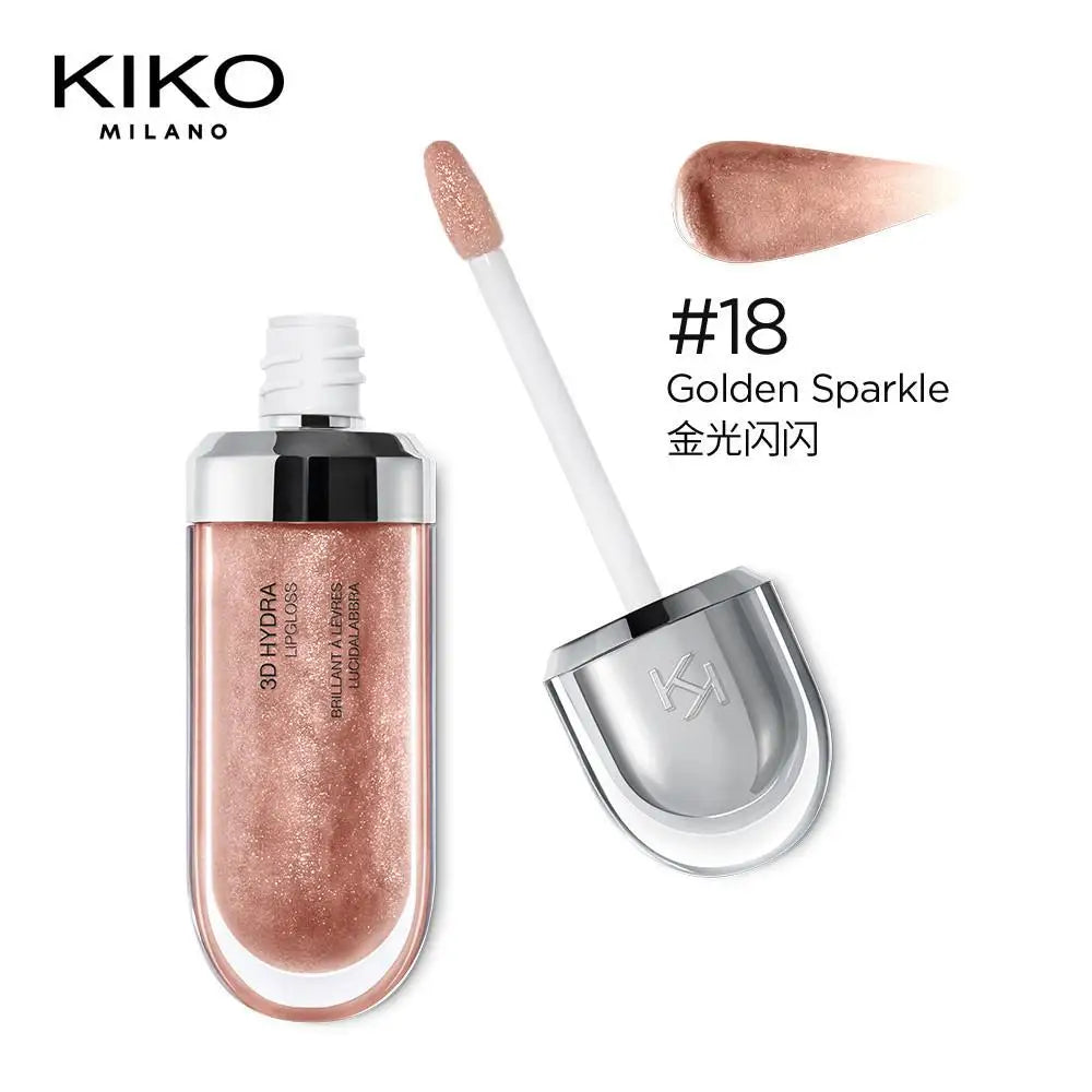 Kiko Lip Gloss Maquillaje Long-Lasting Moisturizing and Easy to Apply Kiko Milano Color 01, 04, 18, 19, 20, 21