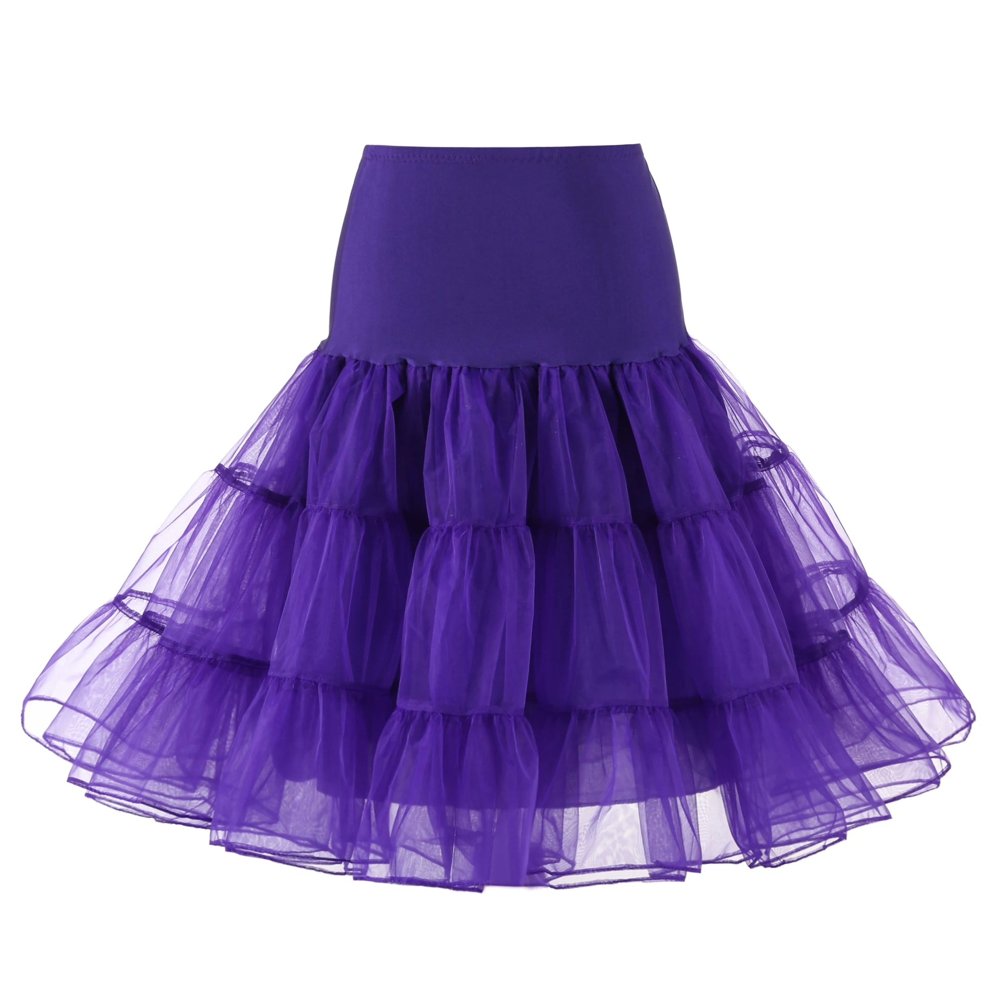 Women'S 50S Vintage Tulle Petticoat Half Slip Tutu Underskirt