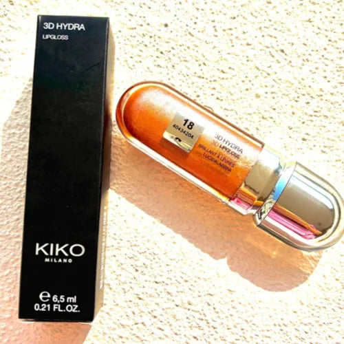 Kiko Lip Gloss Maquillaje Long-Lasting Moisturizing and Easy to Apply Kiko Milano Color 01, 04, 18, 19, 20, 21