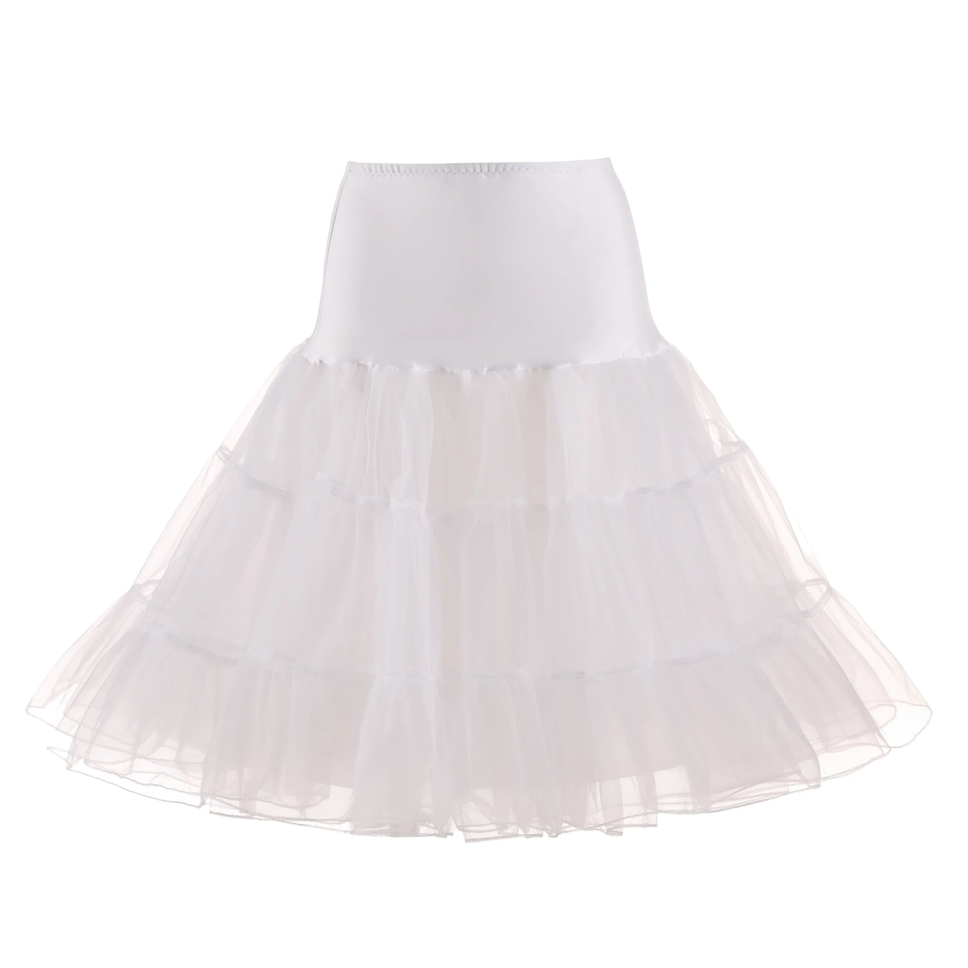 Women'S 50S Vintage Tulle Petticoat Half Slip Tutu Underskirt