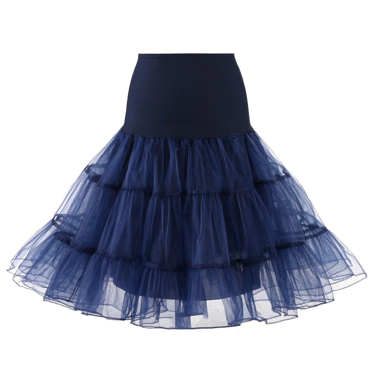 Women'S 50S Vintage Tulle Petticoat Half Slip Tutu Underskirt