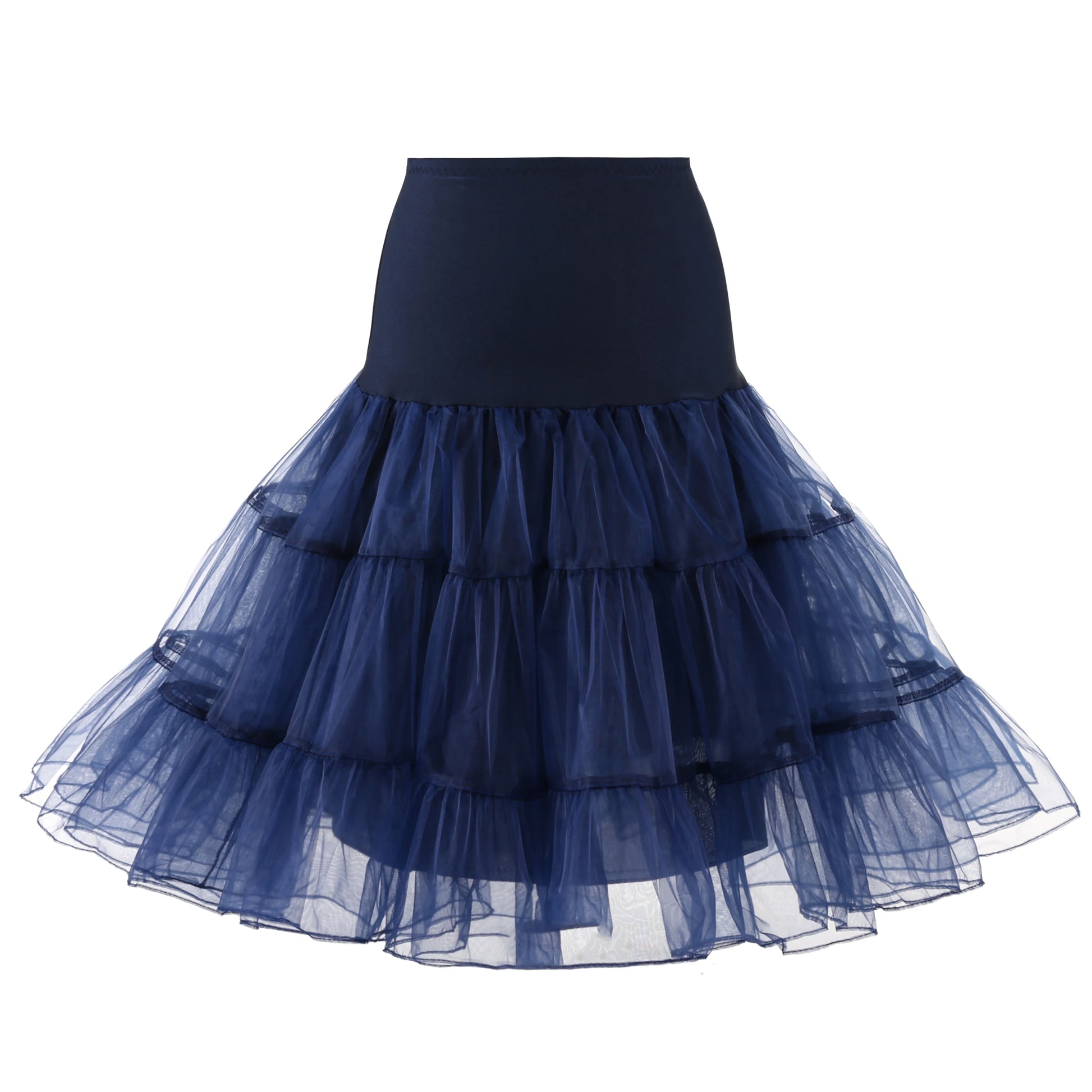 Women'S 50S Vintage Tulle Petticoat Half Slip Tutu Underskirt