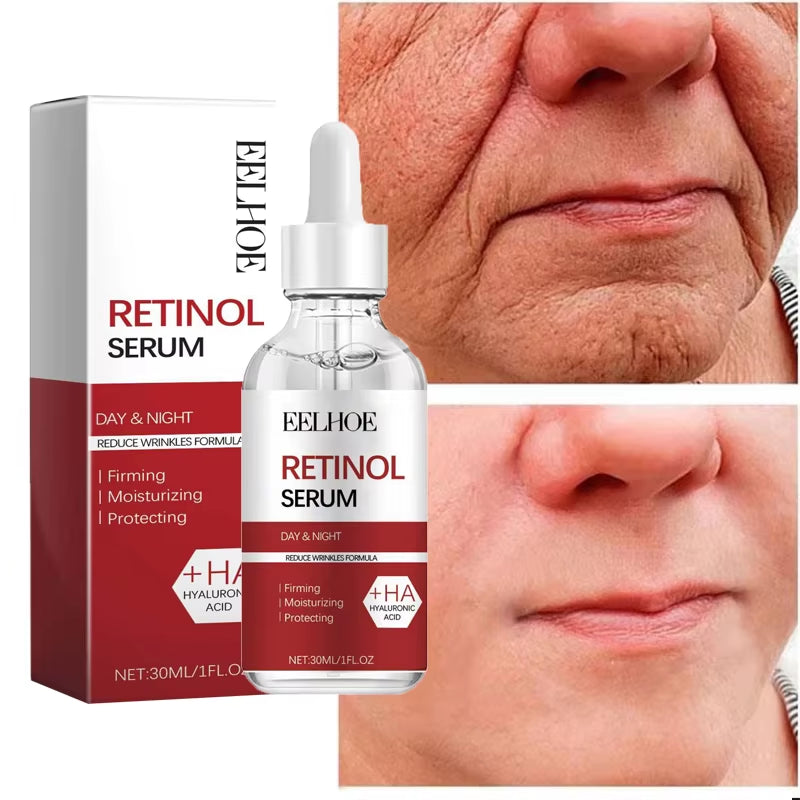 Retinol Anti-Aging Face Set Instant Firming Lifting Remover Wrinkle Serum Fade Fine Lines Whitening Korean Skin Care Products